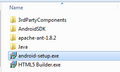 AndroidSetupExecutableInFolder.png