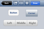 さまざまなスタイルを持つボタン コンポーネントを使用する（iOS および Android）
