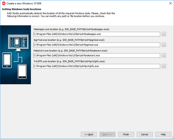 Création du nouveau SDK Windows 10