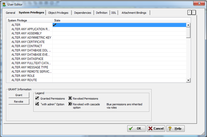 User Editor