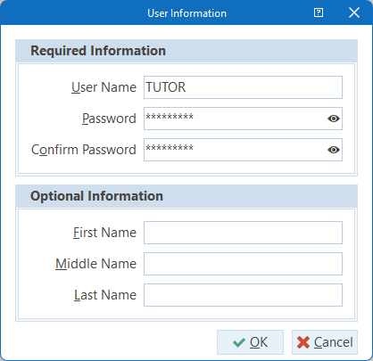 Create tutor user.png