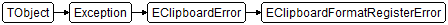 EClipboardFormatRegisterError