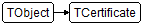 TCertificate