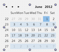 TCalendar（週番号付き）
