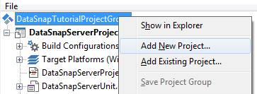 AddNewProjectToDataSnapTutorialProjectGroup.png
