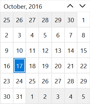 Définir la visibilité des jours de la semaine