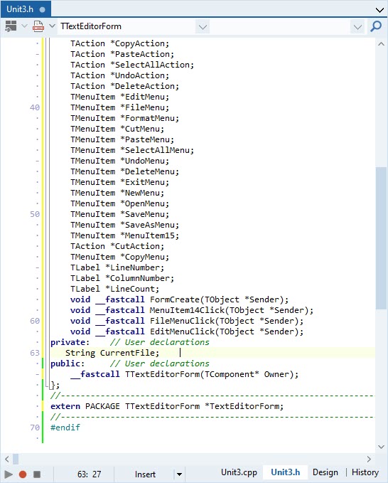 Code Editor for C++