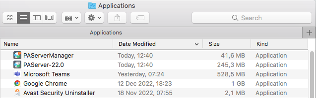 Datei:Install PAServer 22.0 Finder MacOS.png