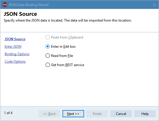 JSON Data Binding Wizard JSON Source.png