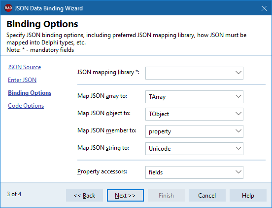 JSON Data Binding Wizard Binding Options.png