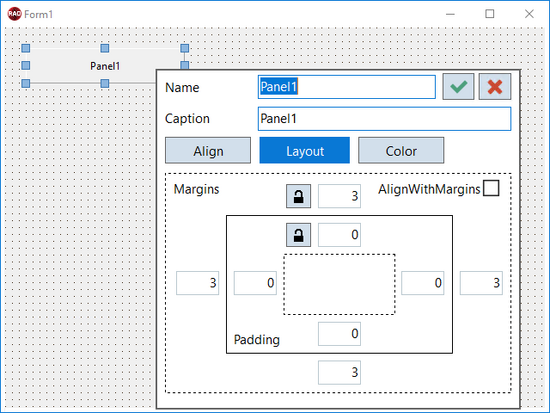 Quick-Bearbeitung – Layout