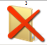 Strikethrough folder