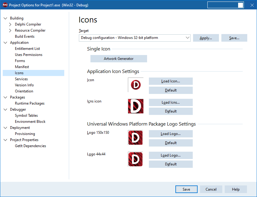 Application Icon - RAD Studio