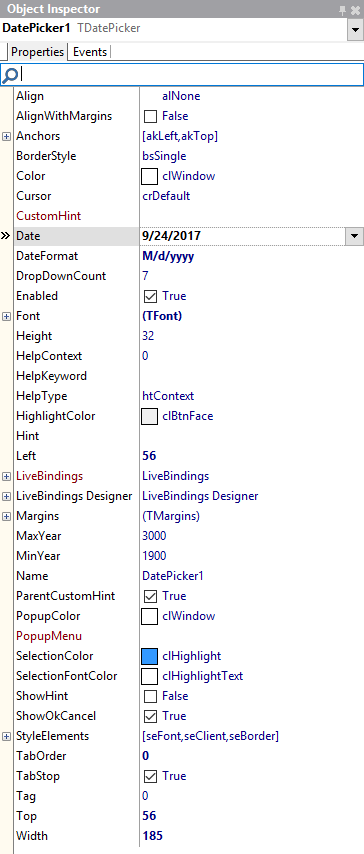 TDatePicker properties.png
