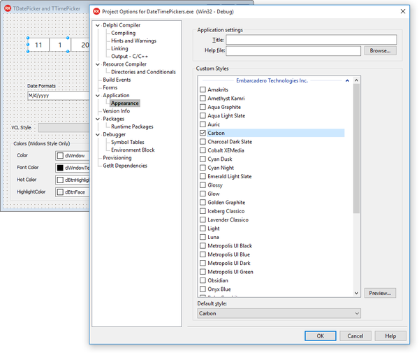 TDatePicker styles.png